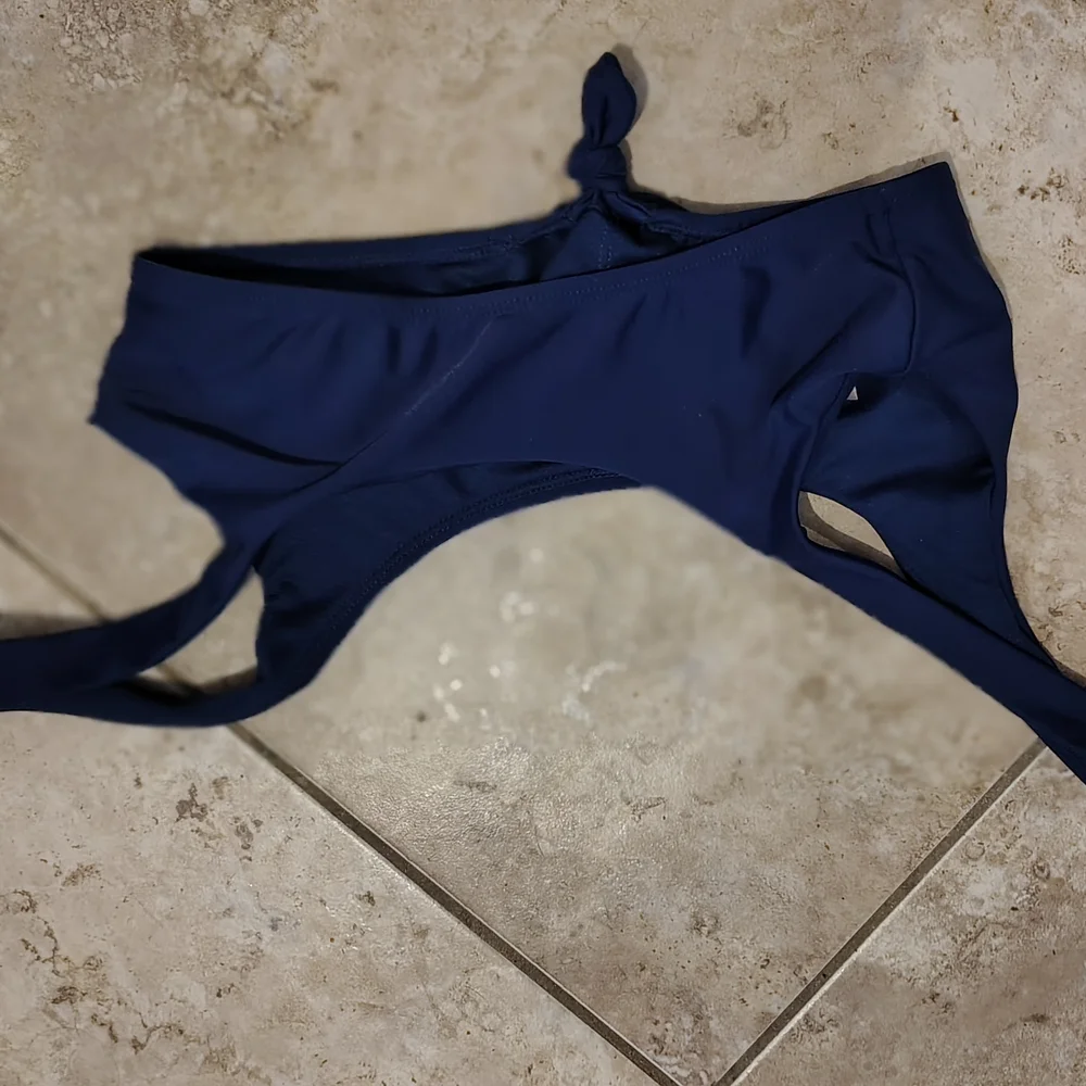 Navy Blue Bikini Top Padded Nwot